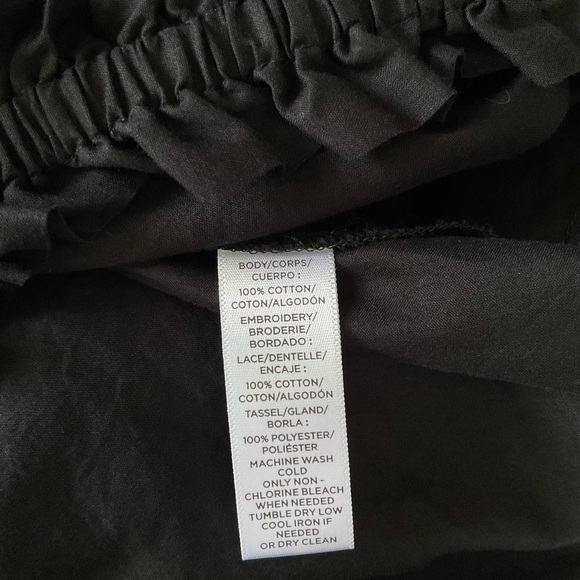 LOFT Black Embellished Off-Shoulder Blouse - Picture 6 of 8